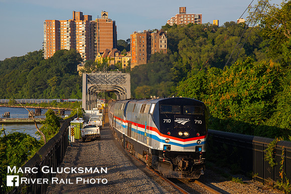 Amtrak 48 AMTK 710, Spuyten Duyvil Bridge, New York, New York
