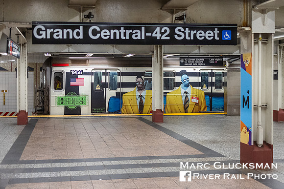 MTA NYCT Subway, Beetlejuice Wrap, Grand Central Shuttle