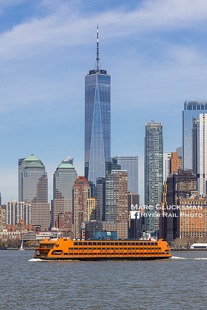 Staten Island Ferry and Freedom Tower, New York, New York