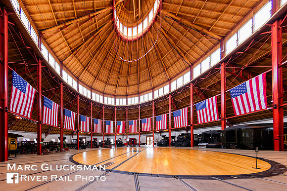 Inside The Roundhouse, B&O Railroad Museum in Baltimore, Maryland