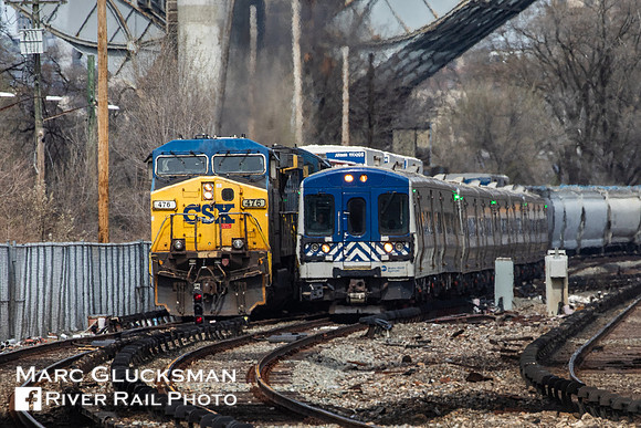 CSXT M701 CSXT 476, MNR 760 MNCW 4170, High Bridge, Bronx, New York