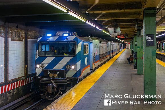 MTA NYCT HL001 R-255, Cal Train VT301, Hunts Point Ave, Bronx, NY